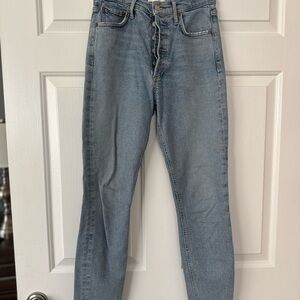 Agolde Nico High Waist Slim Jeans in Chronicle - Size  24 EUC